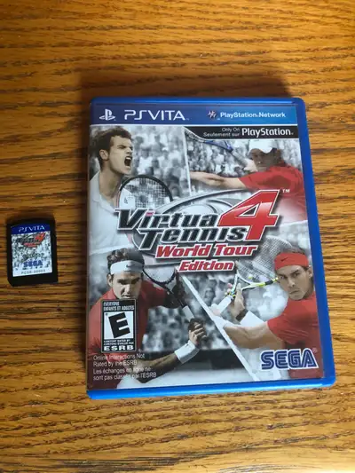 Vita version of Virtua Tennis 4. Recently tested. Fun game! Open to offers or trades. See my other v...