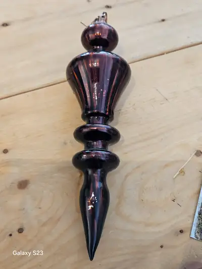 christmas tree ornament glass reflective copper highlight, View more