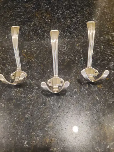 3 grands crochets mural neufs en stainless, View more