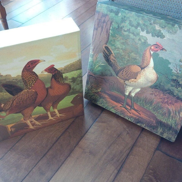 Large Sized Hens and Roosters Wall Art - 4 Pieces in Arts & Collectibles in Stratford - Image 2