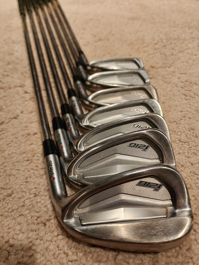 Men's PING Right Hand i210 Irons 4 PW (Extra Stiff Flex) Golf