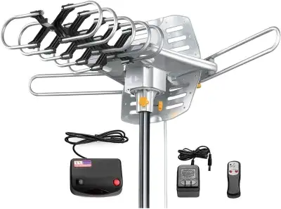Amplified Digital Outdoor Antenna, HD Digital HDTV Antenna - NEW, View more