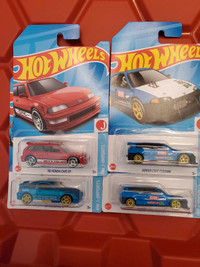 Hot Wheels Honda. Civic, CR-X, Civic EF