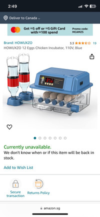 12 egg incubator 110v