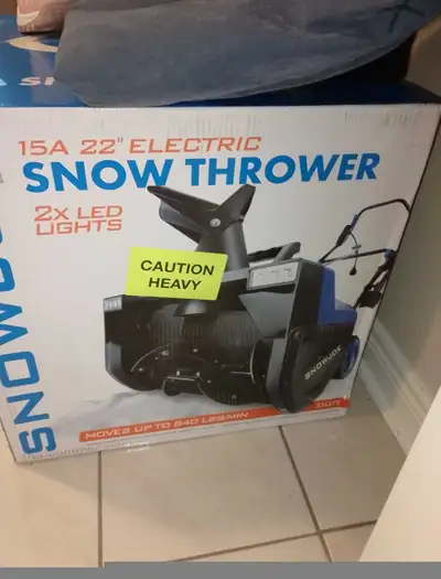 Snow Joe Electric Snow Thrower FIRM 300  Cash Only, View more