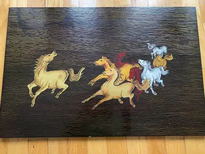 Hanging wood art, View more