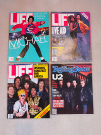 Life and rolling stone 1980 magazines
