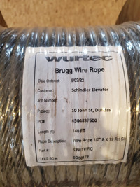 WURTEC Brugg Wire Rope 140 Feet