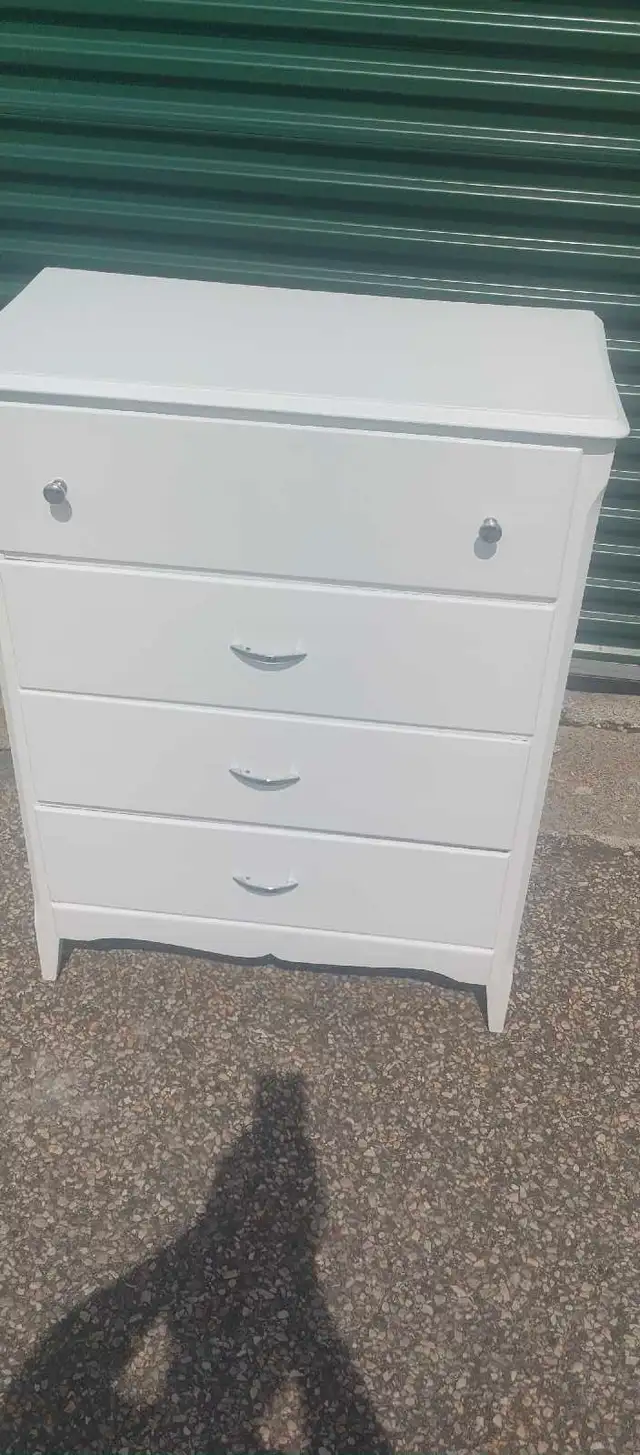 Dresser white silver tallboy 4 drawers63006660367105122