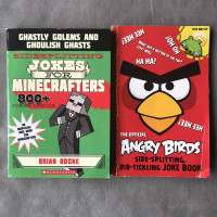 Set of 2 Joke Books ~ Angry Birds Minecraft