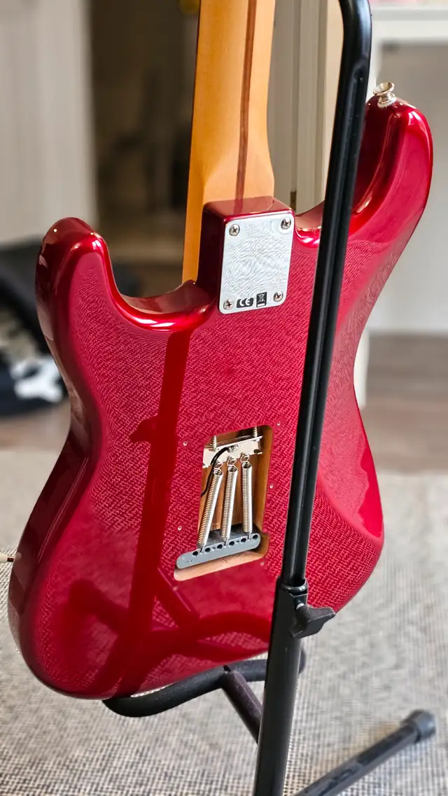 2015 MIM Fender Stratocaster - SSS, Candy Apple Red in Guitars in Hamilton - Image 7