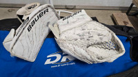 Hockey goalie Bauer Reactor blocker and glove