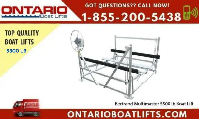 Secure and Protected: Bertrand Multimaster 5500 lb Boat Lift in Boat Parts, Trailers & Accessories in Oshawa / Durham Region