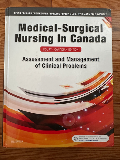 Hi, I am selling my Medical Surgical Nursing in Canada (4th Edition) textbook. The textbook is in go...