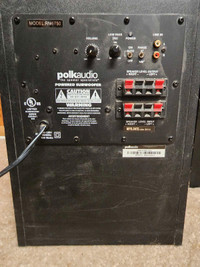 Polk audio sub and surround speakers 