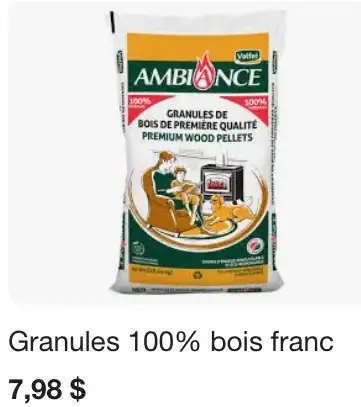 14 sacs de granules de bois Ambiance pour poêle à granules . Spécifications: - Marque: Ambiance - Ty...
