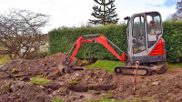 Need work done?  Mini Excavator available immediately 