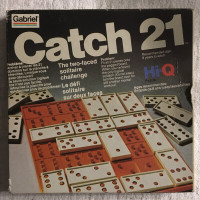 Catch 21 le défi solitaire sur deux faces (HI-Q puzzle).