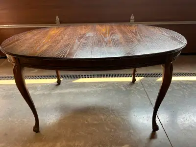 Wooden Table with 2 leaves, View more