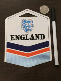 Large 1986 England World Cup sticker