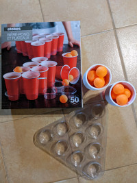 Bière pong avec plateau 