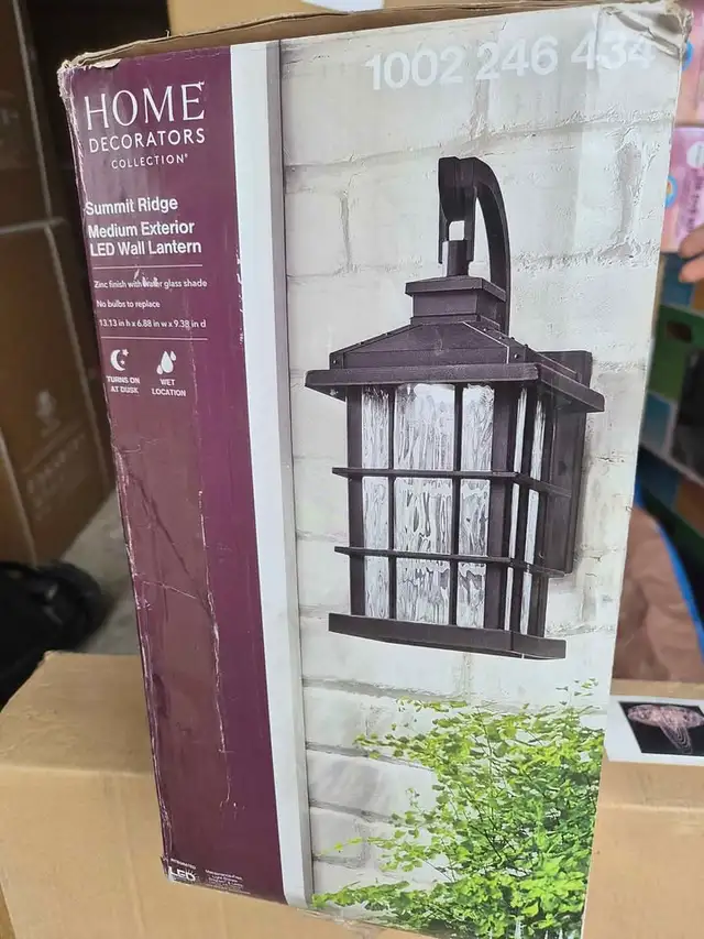 Home decorators collection outdoors LED light, wall lantern