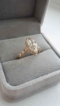 marquise halo engagement ring - if the ad is up, its available