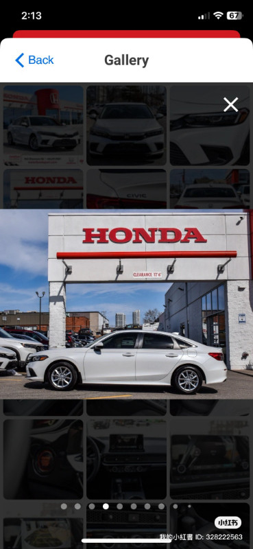 2024 Honda Civic EX CVT White color 6000 km Sale now
