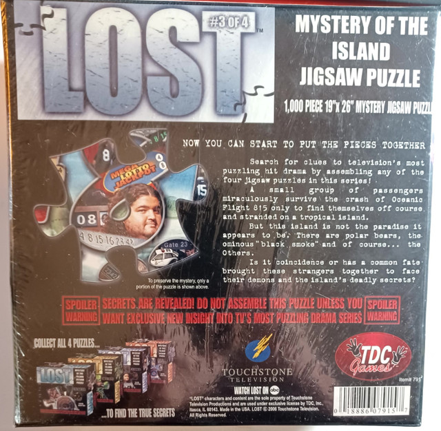 Lost Mystery of the Island 1000 Piece Jigsaw Puzzle #3 Of 4 in Toys & Games in City of Toronto - Image 2