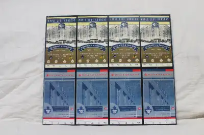 This item displays the tickets from the last game played in Maple Leaf Gardens on Feb 13, 1999 vs Ch...