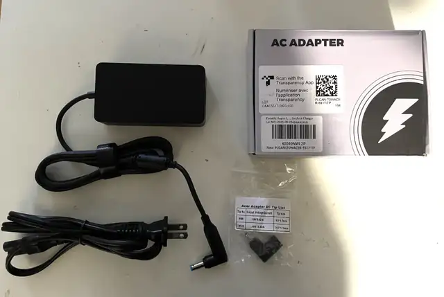 Laptop Charger for Acer Aspire 3 A315 A314 A317, Aspire 5 E15 N1 in Laptop Accessories in City of Toronto - Image 3