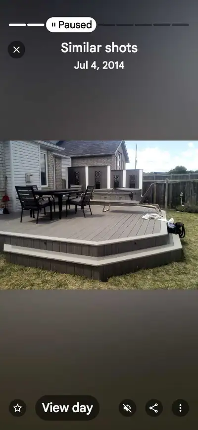 I am a professional deck builder, ready to create your custom outdoor space! Check out the photos fo...
