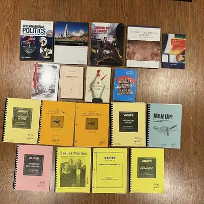 VANIER COLLEGE BOOKS FOR SALE for various courses: Politics: - INTERNATIONAL POLITICS: POWER AND PUR...