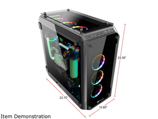 Tour PC Thermaltake ''Full'' View 71 RGB 4-Sided Tempered Glass dans Composants de système  à Ville de Montréal - Image 2