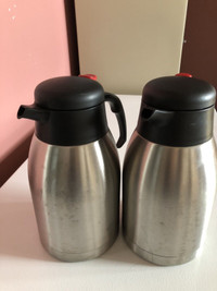 2 Thermos  à café stainless  1.75 litres ch. 