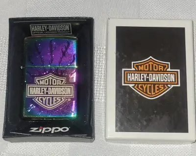 Zippo lighters - New Harley Davidson spectrum lighting bolt lighter. Original box. $120.00 Zippo Fan...