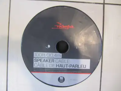 Up for sale is a Rocketfish item number RF-G1151-C 100 foot Spool Of 16gauge speaker wire. Part of a...