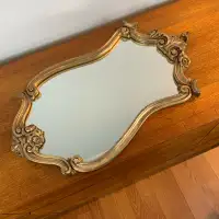 Vintage Durwood Ornate Golden Mirror