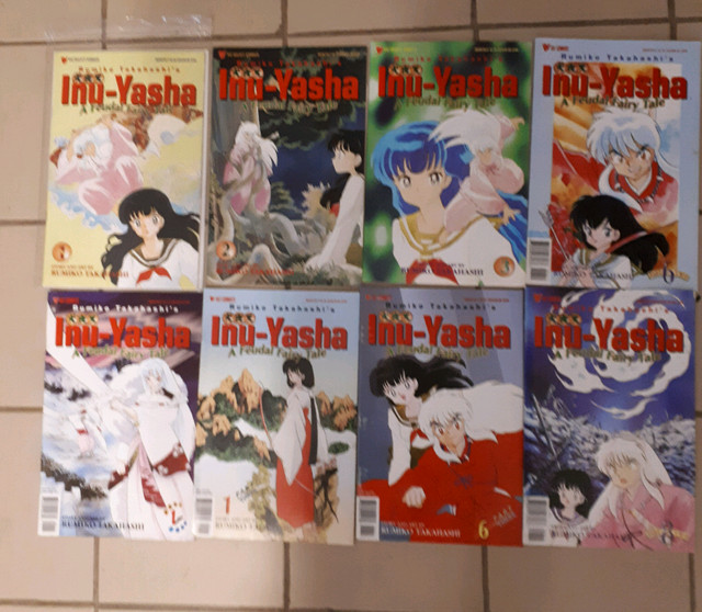 Lot de 8 manga d'Inu Yasha (incluant le #1) dans Bandes dessinées  à Laval/Rive Nord