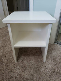 Small White Kids Nightstand/Bedside Table.