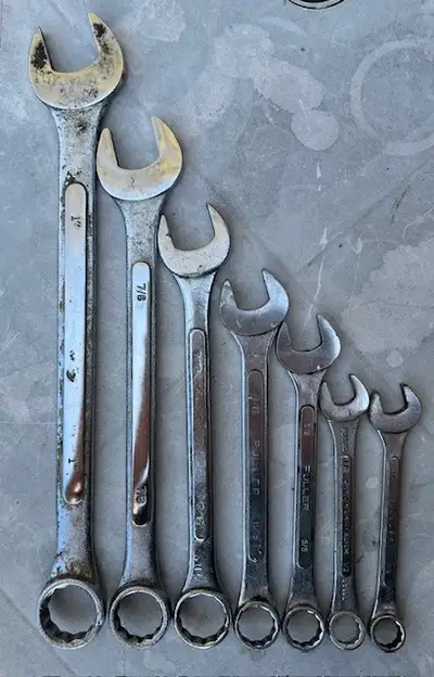 1" Chrome Vanadium steel 7/8" Chrome Vanadium steel 7/8" Dropped Forged Steel 11/16" Fuller Forged A...