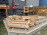 Cedar Planters - Various sizes built and in stock 