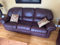 Reclining Leather Couch