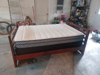 Full size hardwood bed frame