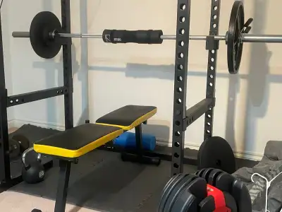 Squat Power Rack and Weights, View more