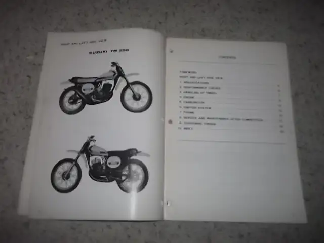 1973 Suzuki TM250  Original  Service Manual in Other in City of Toronto - Image 3