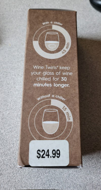 Set of 4 Wine Chillers from Indigo - chills wine 30 mins longer