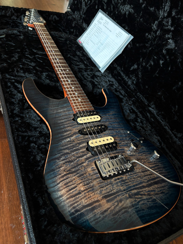 Suhr Modern Guthrie Govan Custom Trans Whale Blue Burst in Guitars in Kingston