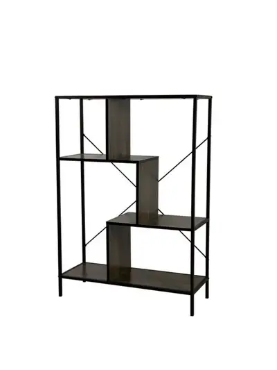 NEW Soho 4-Tier Book Shelf, Black & Walnut 44.8"(h), View more