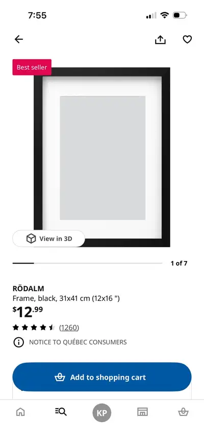 IKEA RÖDALM Frame, View more